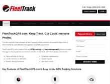 Tablet Screenshot of fleettrackgps.com